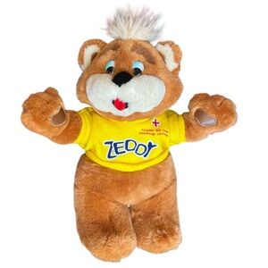 Vintage Zeller's Zeddy Bear Canadian Red Cross Soft Plush Toy
